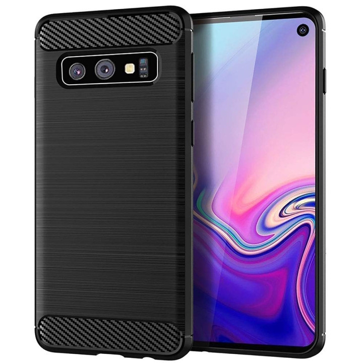 Чехол накладка Polished Carbon для Samsung Galaxy S10E