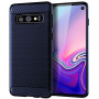 Чехол накладка Polished Carbon для Samsung Galaxy S10E красный