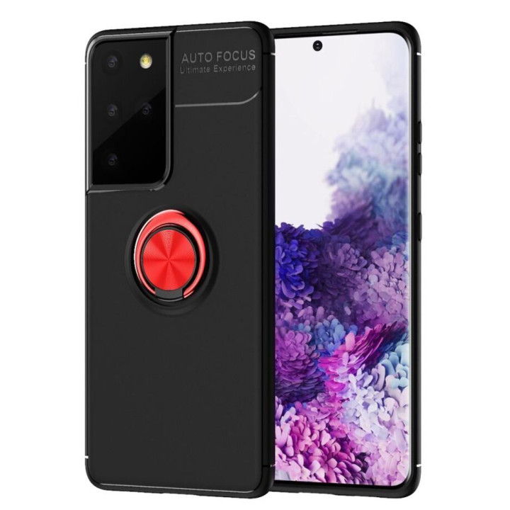 Чехол Auto Focus 360 Rotating Ring для Samsung Galaxy S21 Ultra