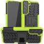 Бронированный чехол Armored Case для Samsung Galaxy S22 Plus 5G зелёный