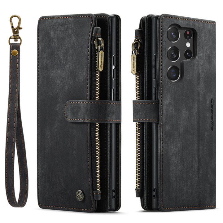 Чехол-кошелек CaseMe Retro Leather для Samsung Galaxy S23 Ultra
