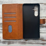 Чехол - книжка N.BEKUS Leather PU для Samsung Galaxy S25 FE черный