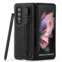Кожаный чехол-накладка Pola Pen Holder Samsung Galaxy Fold3, Black