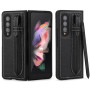 Кожаный чехол-накладка Pola Pen Holder Samsung Galaxy Fold4, Black