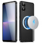 Чехол накладка Metal Glass для Sony Xperia 5 V с металлическим кольцом и дополнительной защитой на камеру