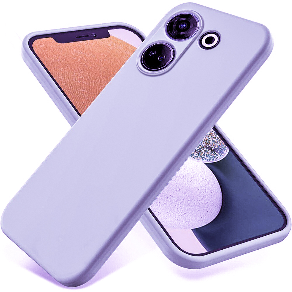 Матовый чехол накладка Silicone Matted для Tecno Camon 20 / Camon 20 Pro фиолетовый