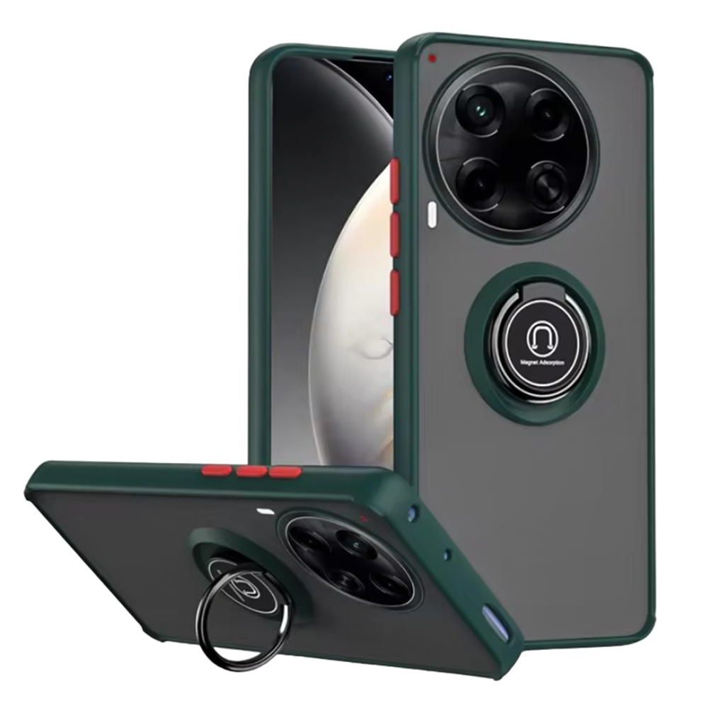 Чехол - накладка TPU Color Matte Ring для Tecno Camon 30 4G / Camon 30 5G зеленый