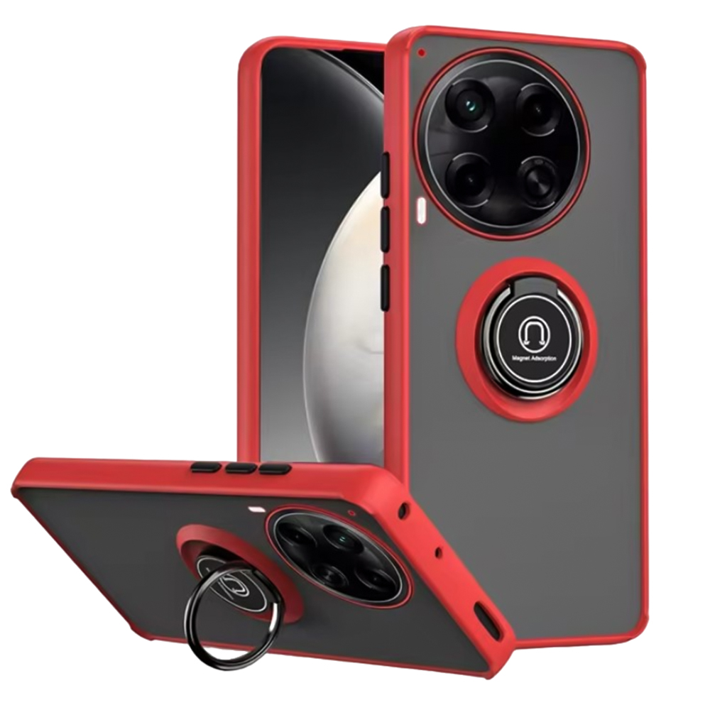 Чехол - накладка TPU Color Matte Ring для Tecno Camon 30 4G / Camon 30 5G красный