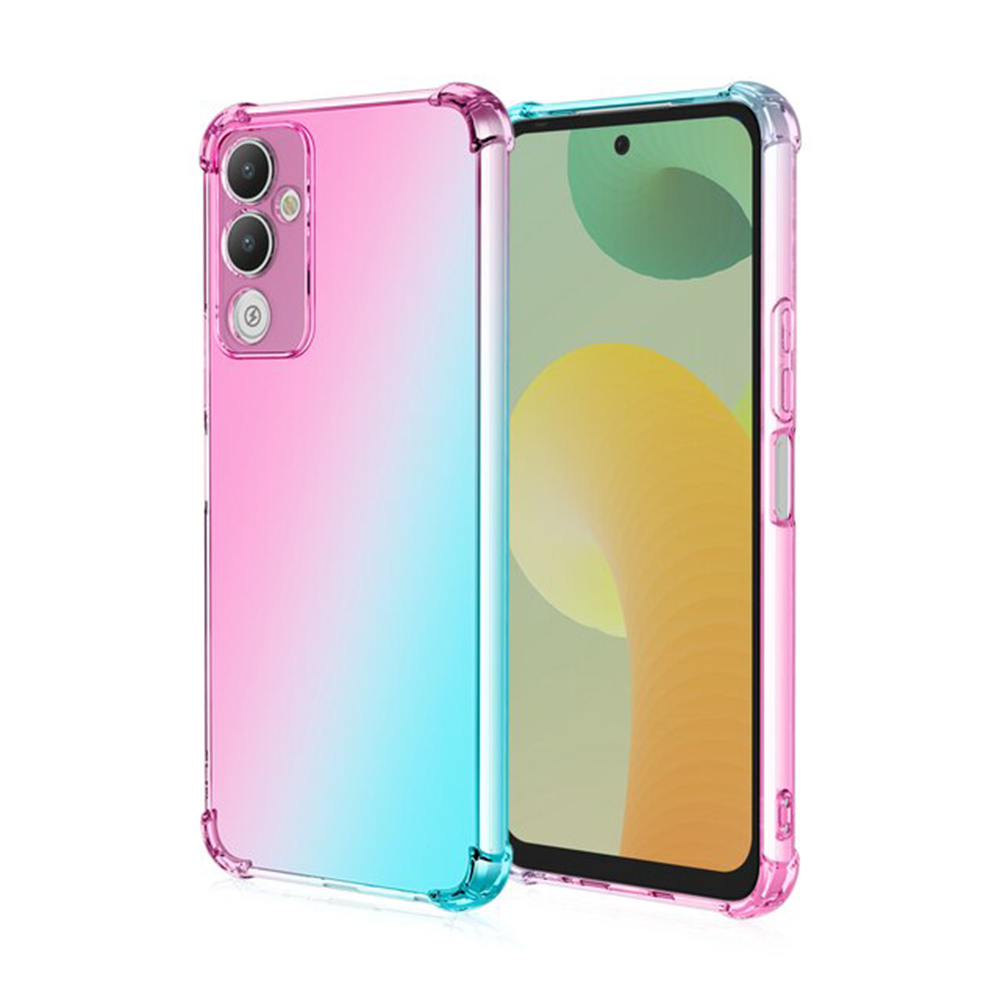 Чехол TPU Colorful для Tecno Pova 4 розово-голубой