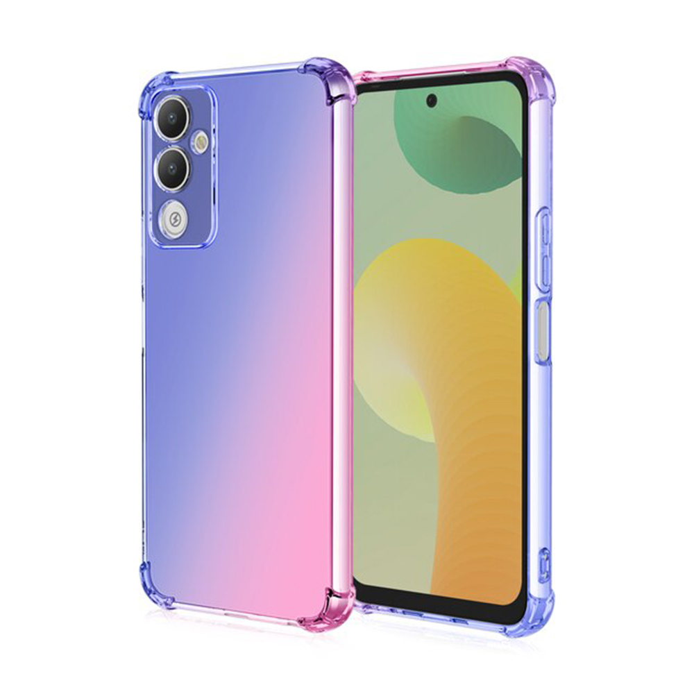 Чехол TPU Colorful для Tecno Pova 4 сине-розовый