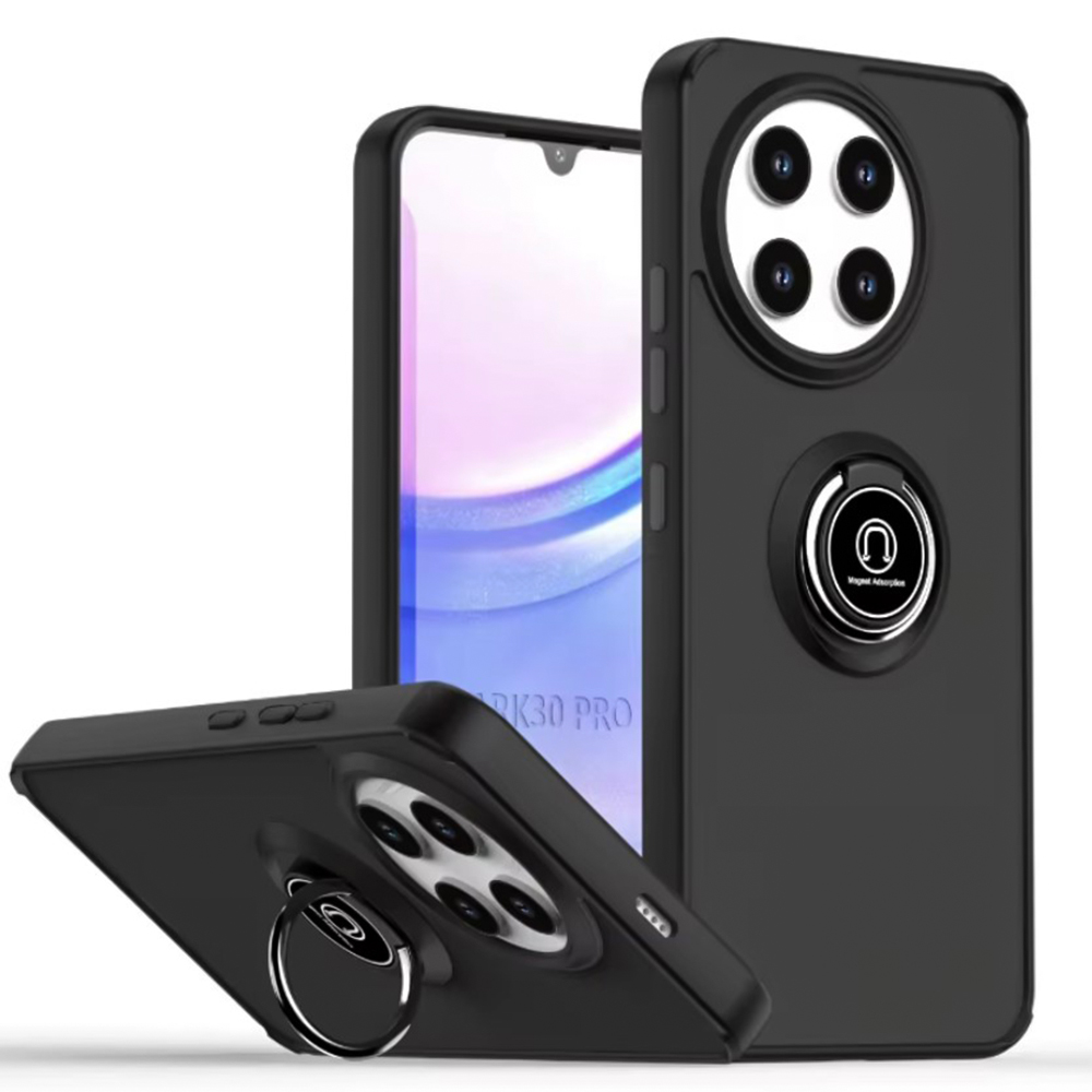 Чехол - накладка TPU Color Matte Ring для Tecno Spark 30 Pro черный