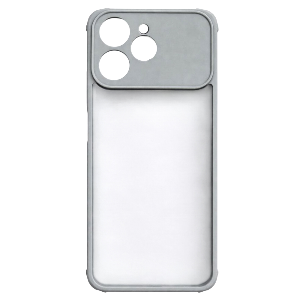 Чехол Color Armor Shell для Tecno Spark 40 4G с защитой для камеры серый