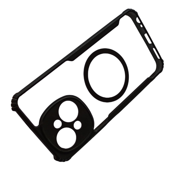 Противоударный чехол - накладка Acryl Armor Ring для Tecno Spark Go 1 / Spark Go 1S, Black