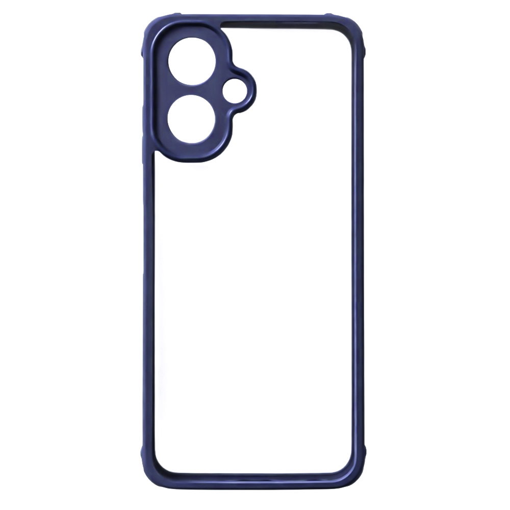 Чехол Color Armor Shell для Tecno Spark Go 2 / Pop 10 с защитой для камеры синий