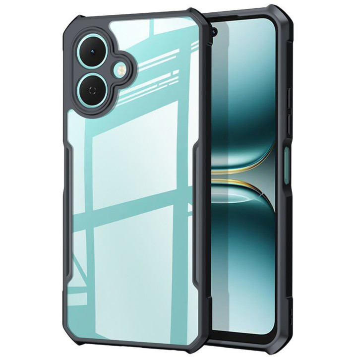 Противоударный чехол XUNDD для Tecno Spark Go 2 / Pop 10​​​​​ с защитой на камеру, Black