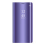 Чехол книжка зеркало Clear View для Apple Iphone 12 / 12 Pro фиолетовый