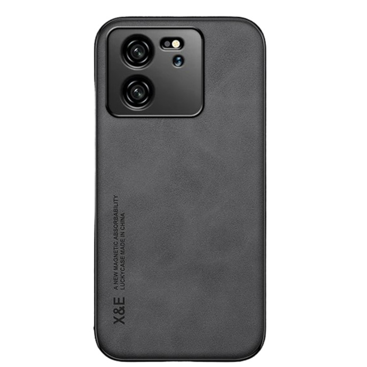 Кожаный чехол - накладка X&E для Xiaomi 13T / 13T Pro с металлической вставкой
