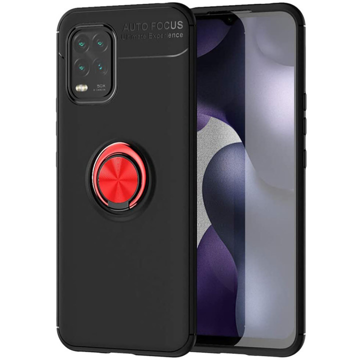 Чехол Auto Focus C-KU 360 Rotating Ring для Xiaomi Mi 10 Lite