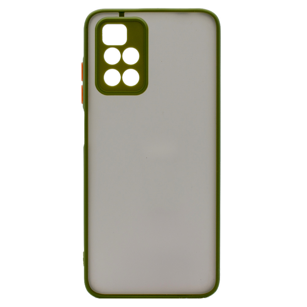 Чехол-накладка TPU Color Matte Case для Xiaomi Redmi 10  оливковый