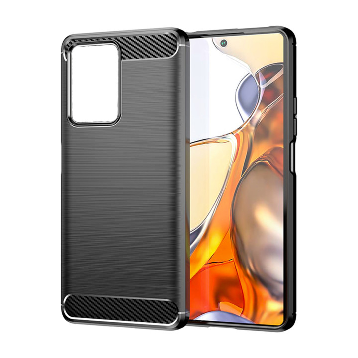 Чехол накладка Polished Carbon для Xiaomi Mi 11i / Poco F3
