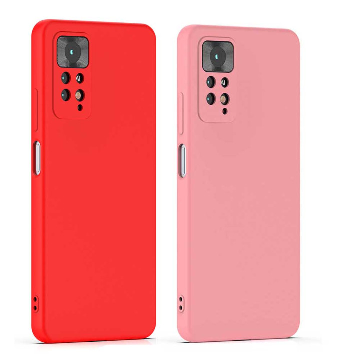 Матовый чехол накладка Silicone Matted для Xiaomi Redmi Note 11 Pro 4G