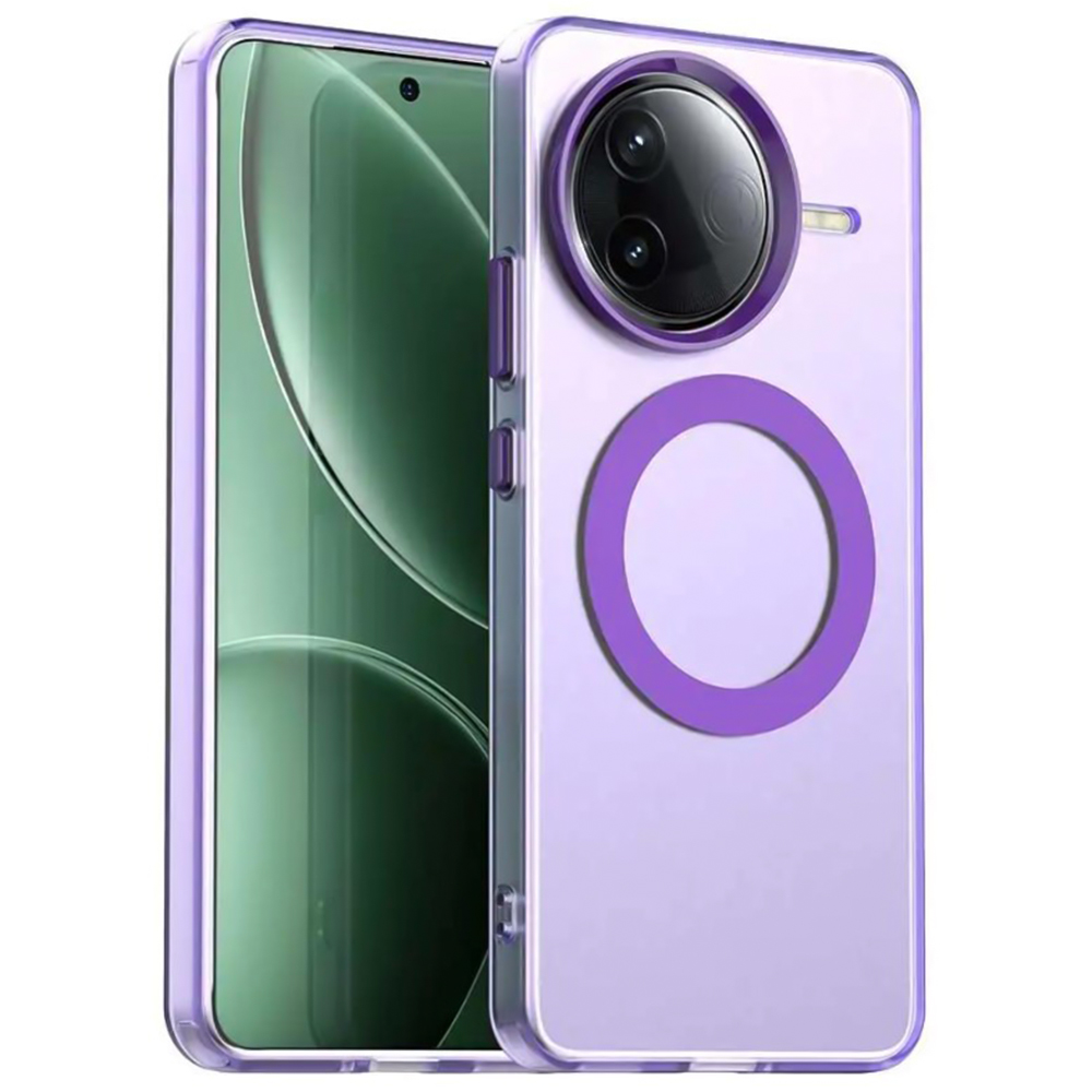 Чехол - накладка Color MagRing для Xiaomi Poco F7 Ultra / Redmi K80 Pro фиолетовый