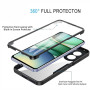Чехол Double Shield 360 для Xiaomi Poco F7 с защитой со всех сторон