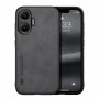 Кожаный чехол X&E для Xiaomi Poco F7 с металлической вставкой