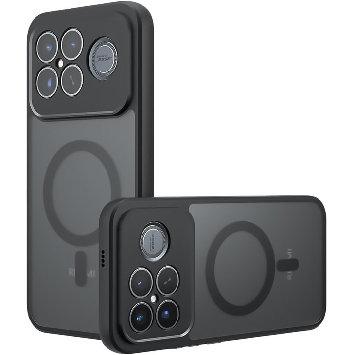 Матовый чехол Magsafe TPU+PC для Xiaomi Poco F8 Ultra / Redmi K90 Pro Max, Black