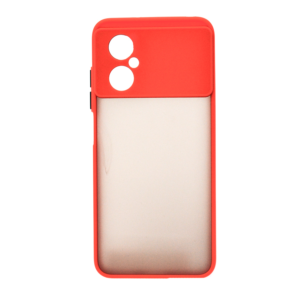 Чехол-накладка TPU Color Matte Case для Xiaomi Poco M4 5G красный