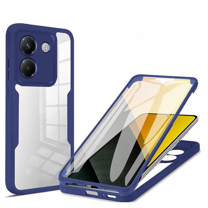 Чехол Double Shield 360 для Xiaomi Poco M7 Pro 5G с защитой со всех сторон