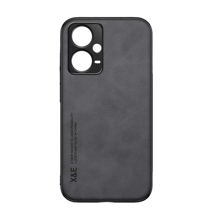 Кожаный чехол - накладка X&E с металлической вставкой для  Xiaomi Poco X5 / Redmi Note 12 5G