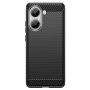 Чехол-накладка Carbon для Xiaomi Poco X7 Pro / Redmi Turbo 4 красный