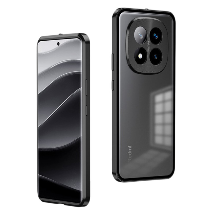 Противоударный чехол накладка Metal Glass для Xiaomi Poco X7 / Redmi Note 14 Pro 5G