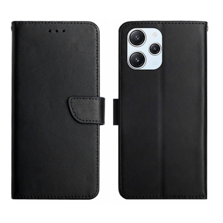Чехол книжка Leather Case для Xiaomi Redmi 12 с магнитной защелкой