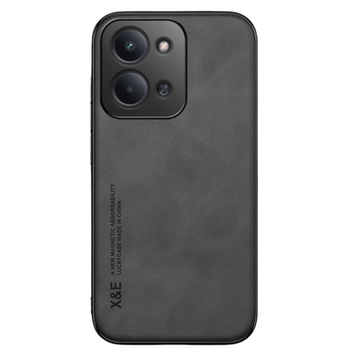 Кожаный чехол X&E для Xiaomi Redmi 15C 5G с металлической вставкой