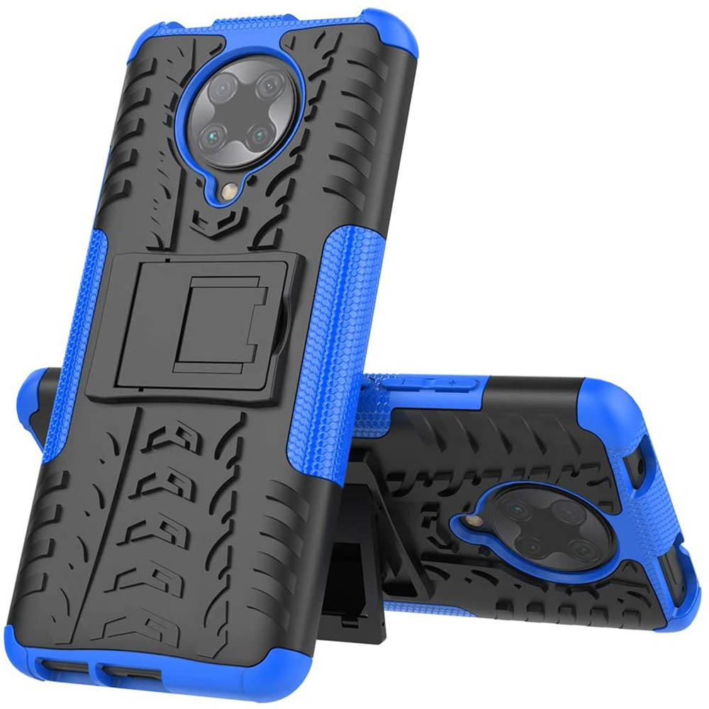 Бронированный чехол Armored Case для Xiaomi Redmi K30 Pro синий