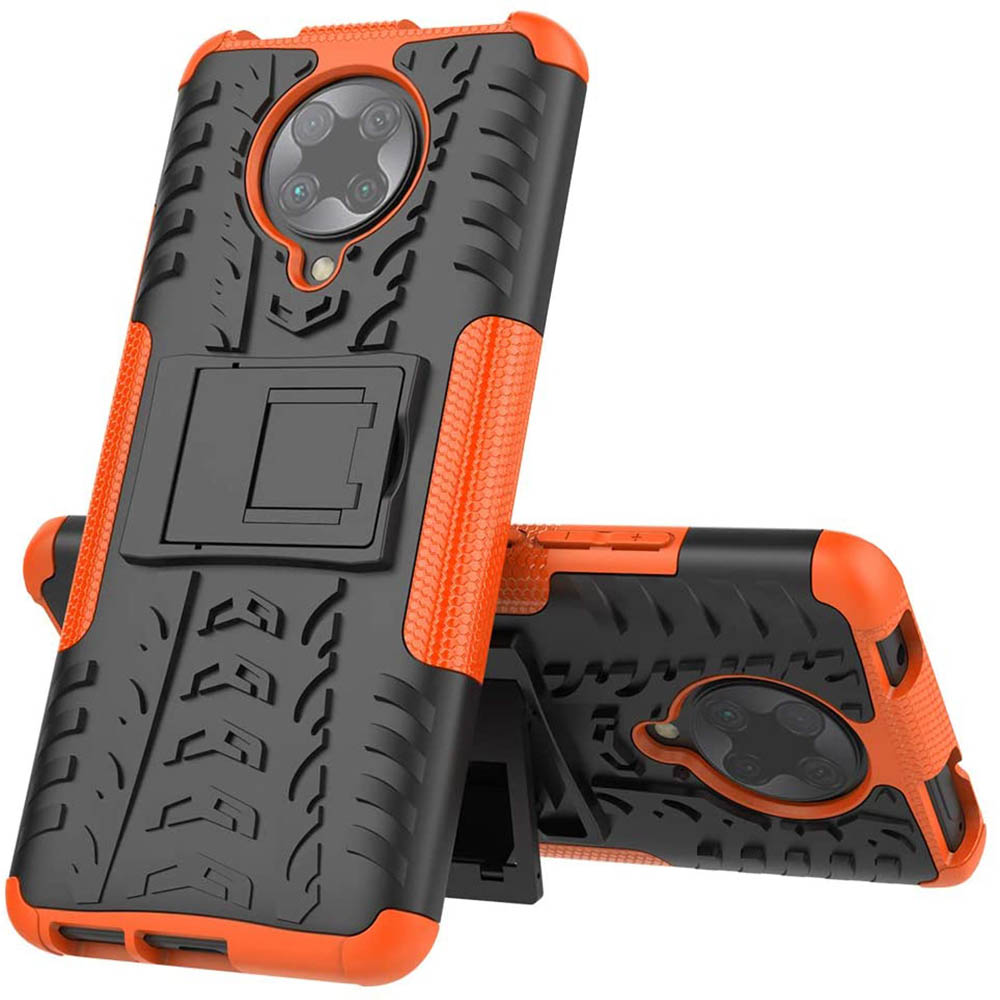 Бронированный чехол Armored Case для Xiaomi Redmi K30 Pro оранжевый