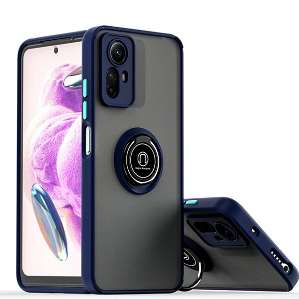Чехол-накладка TPU Color Matte Ring для Xiaomi Redmi Note 12s синий