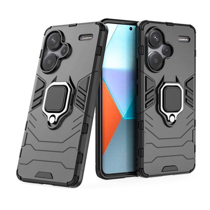 Чехол накладка Ricco Black Panther Armor для Xiaomi Redmi Note 13 Pro Plus