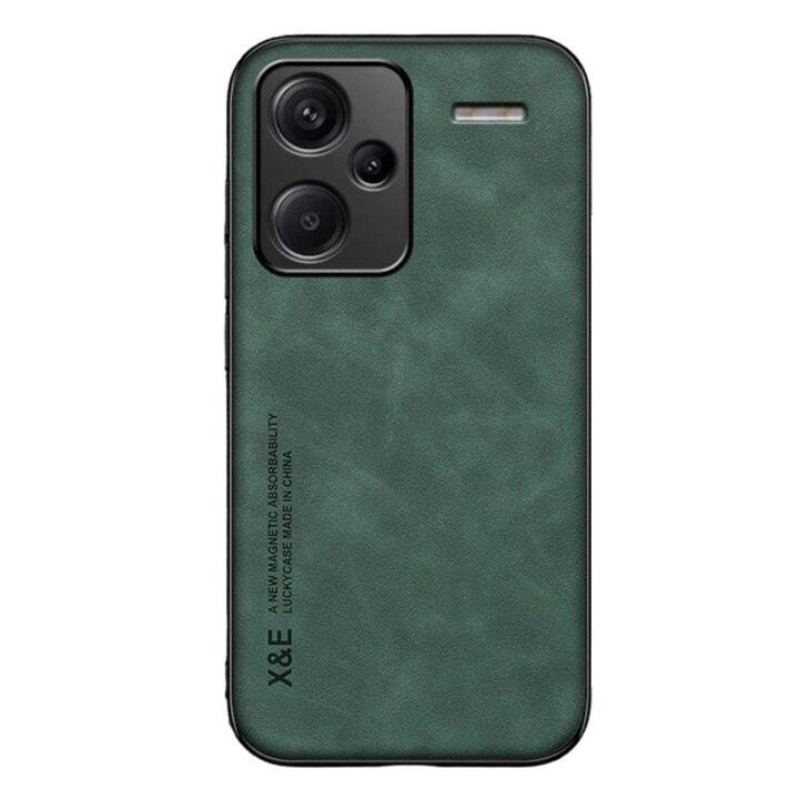 Кожаный чехол - накладка X&E для Xiaomi Redmi Note 13 Pro Plus 5G с металлической вставкой