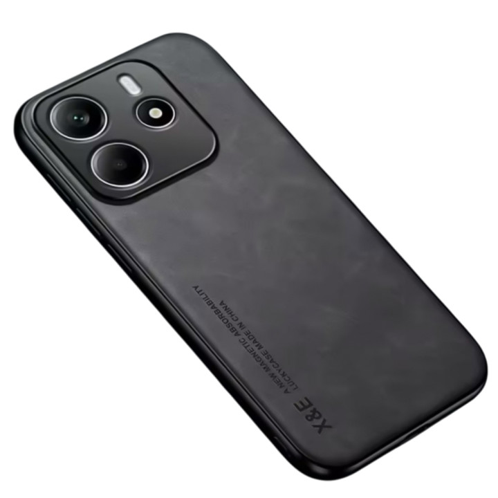 Кожаный чехол - накладка X&E для Xiaomi Redmi Note 14 5G с металлической вставкой