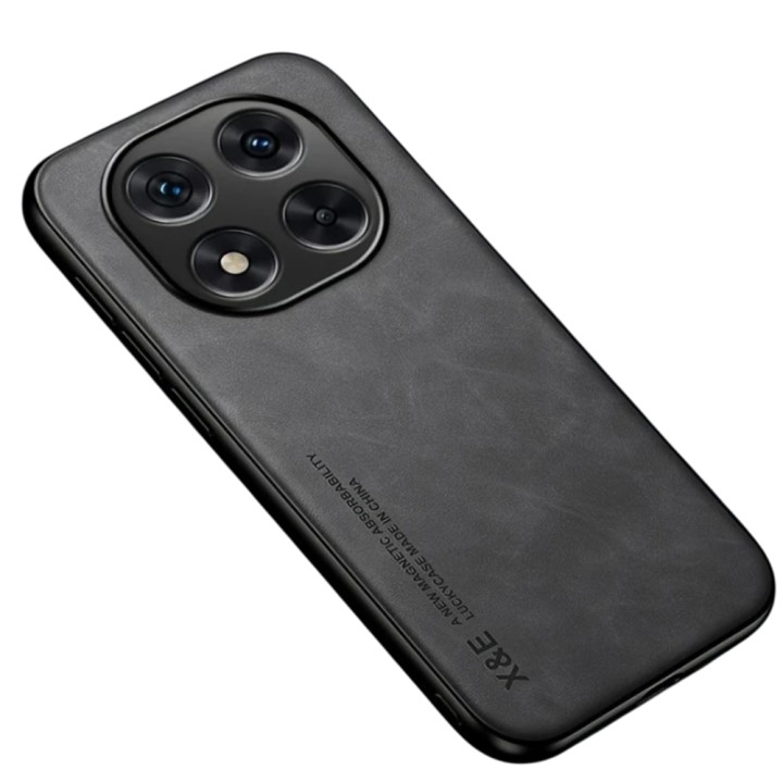 Кожаный чехол - накладка X&E для Xiaomi Redmi Note 14 Pro+ 5G с металлической вставкой