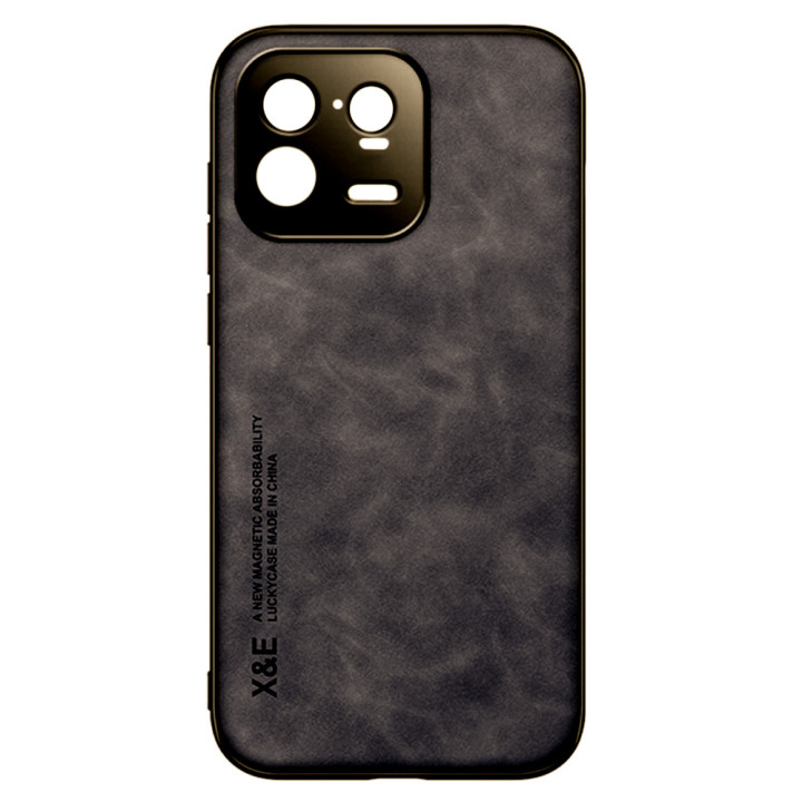 Кожаный чехол - накладка X&E с металлической вставкой для Xiaomi 13 Pro