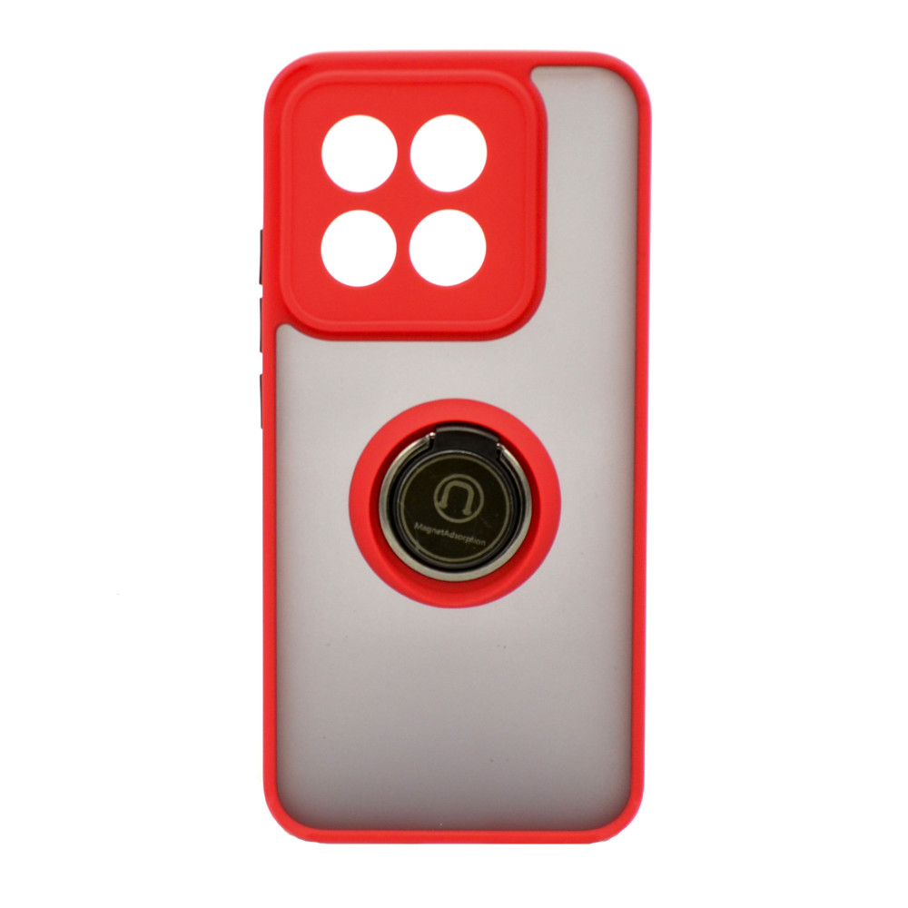 Чехол-накладка TPU Color Matte Ring для Xiaomi 14​ красный