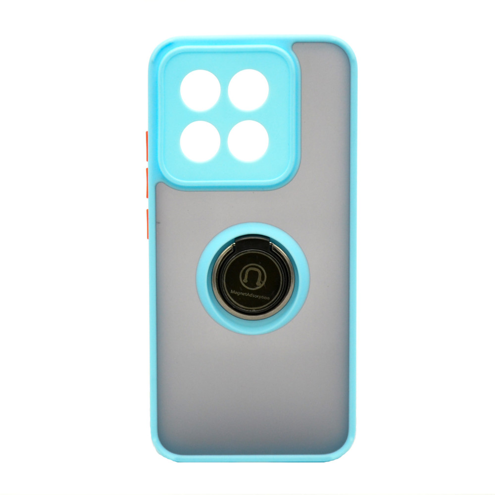 Чехол-накладка TPU Color Matte Ring для Xiaomi 14​ голубой