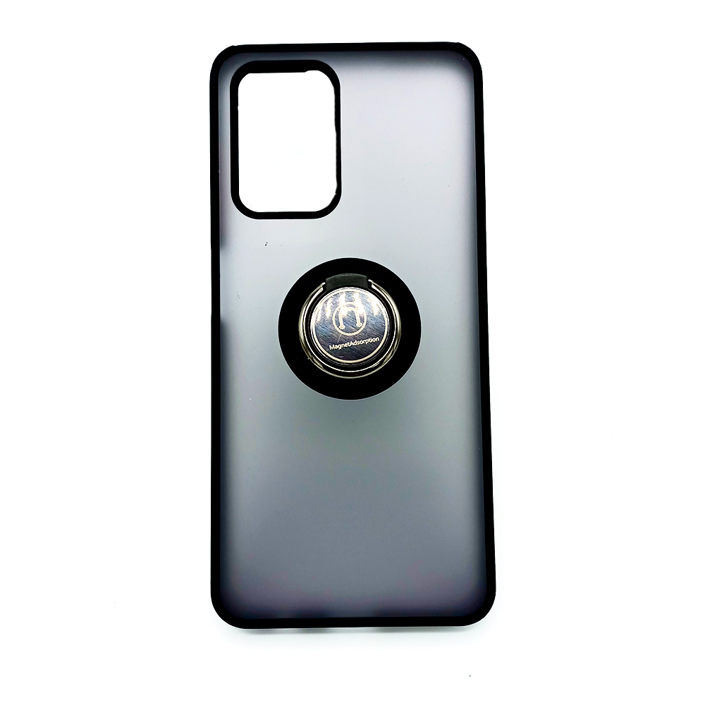 Чехол-накладка TPU Color Matte Ring для ZTE Blade V40 Vita / Blade A72 чёрный