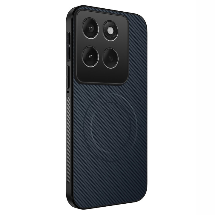 Чехол Carbon Shield with Ring для Motorola Edge 60 Fusion с поддержкой беспроводной зарядки