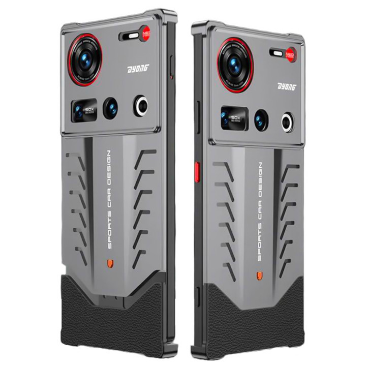 Чехол – бампер Metal Cooling для ZTE Nubia Z70S Ultra / Z70 Ultra с защитой блока камер