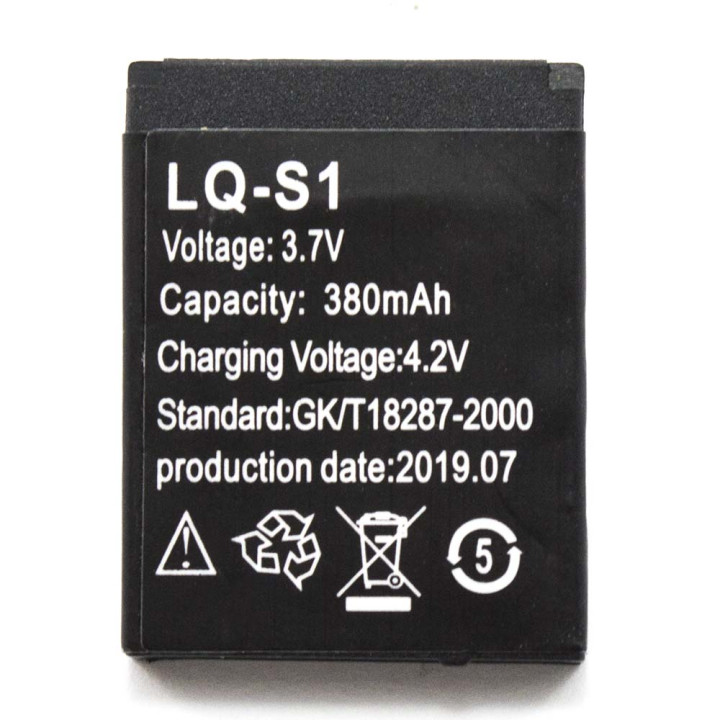 Аккумулятор LQ-S1 для Smart Watch DZ09, A1, V8, X6, GT-08 380mAh